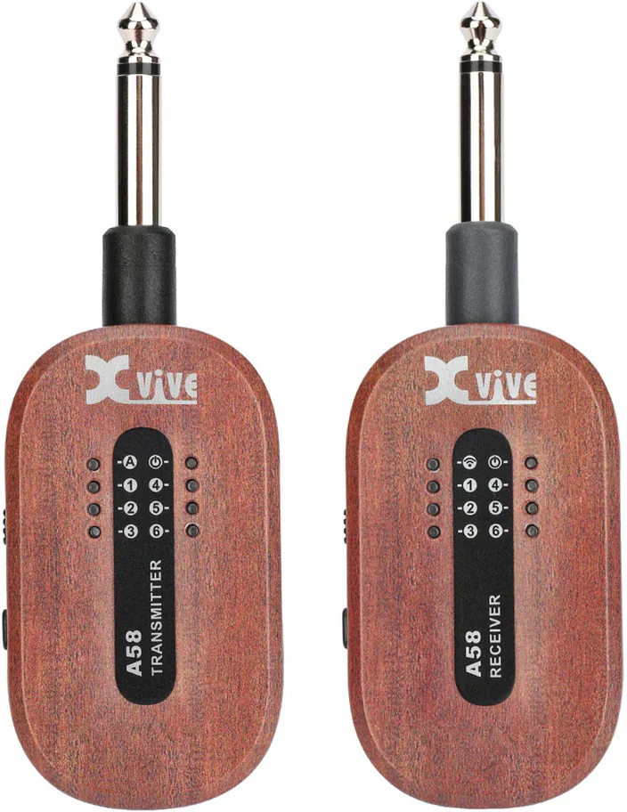Xvive A58 - 5.8 Ghz Wireless Guitar System With Case - Mahogany